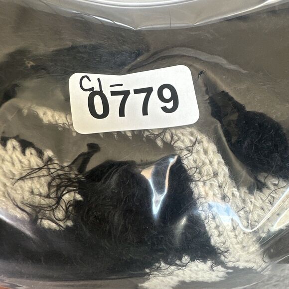 Rebells Womens Open Cardigan Fuzzy Black Cream Floral Print Long Sleeve Size S - Picture 11 of 11